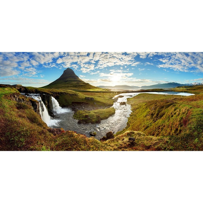 Фотосетка, 320 × 155 см, с фотопечатью, «Исландия» фотосетка 320 × 155 см с фотопечатью флоксы