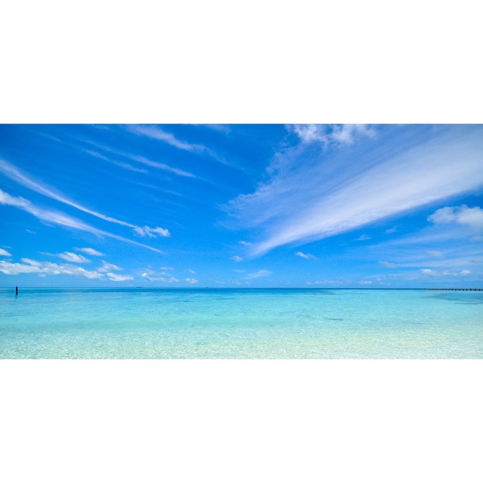фото Фотосетка, 320 × 155 см, с фотопечатью, «небо над морем» art