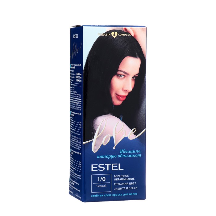 Стойкая крем-краска для волос ESTEL LOVE черный крем краска для волос estel love 1 0 черный 115 мл