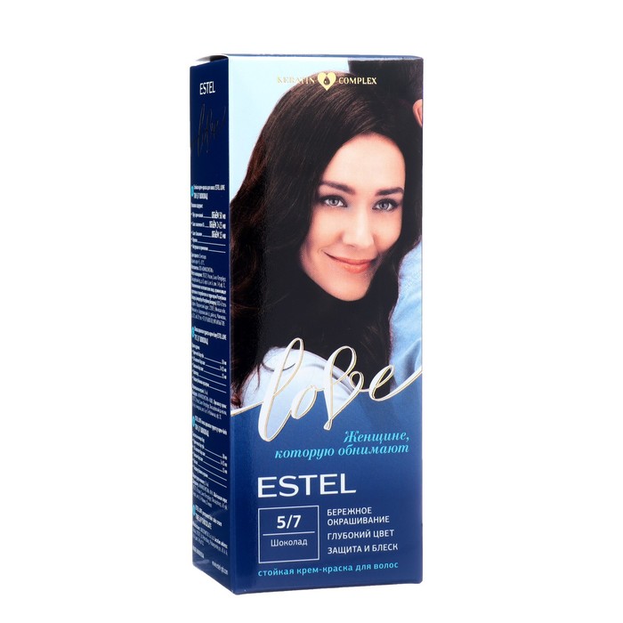 Стойкая крем-краска для волос ESTEL LOVE шоколад крем краска для волос estel love 1 0 черный 115 мл
