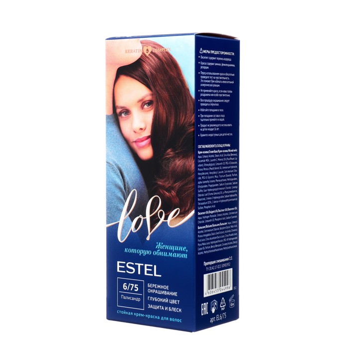 Стойкая крем-краска для волос ESTEL LOVE палисандр крем краска для волос estel love 1 0 черный 115 мл
