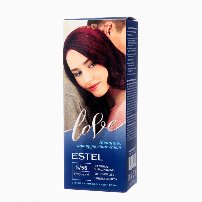 Стойкая крем-краска для волос ESTEL LOVE бургундский крем краска для волос estel love 1 0 черный 115 мл