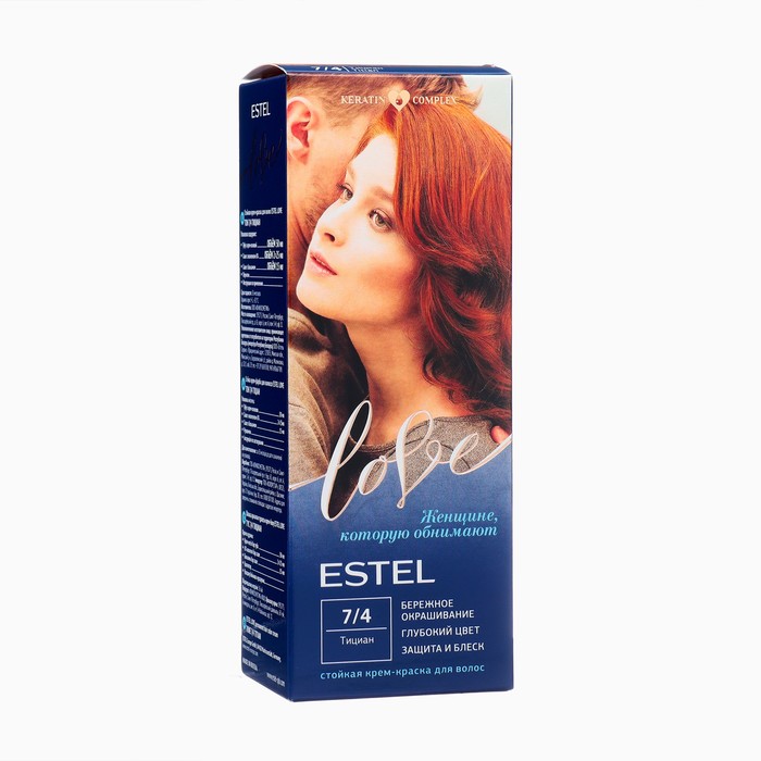 Стойкая крем-краска для волос ESTEL LOVE тициан крем краска для волос estel love 1 0 черный 115 мл