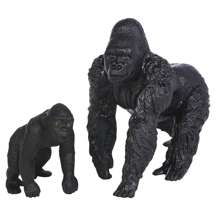 Набор фигурок «Мир диких животных: семья горилл», 2 фигурки набор фигурок мир диких животных семья горилл 4 предмета