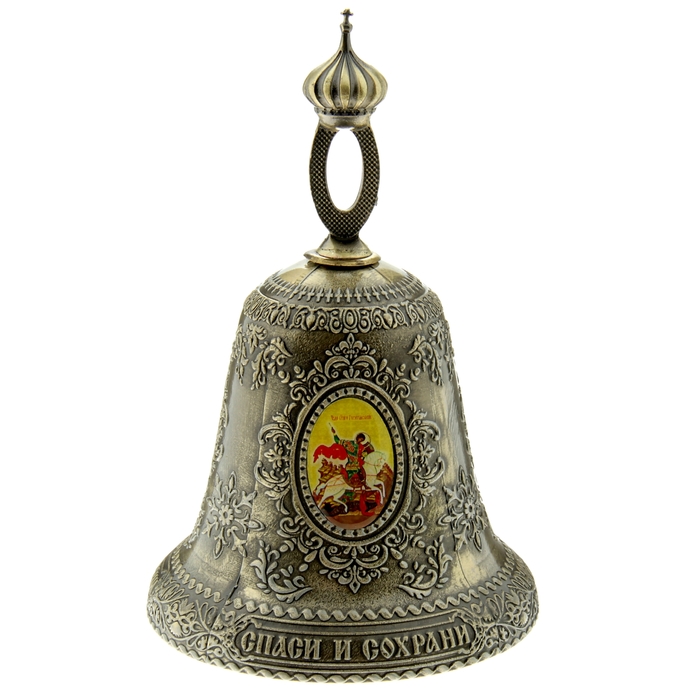 Колокольчик "Георгий Победоносец - Крест Господень - Николай Чудотворец"