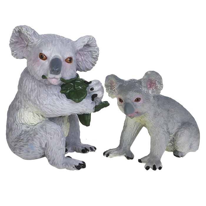 Набор фигурок «Мир диких животных: семья коал», 2 фигурки игрушки фигурки животных семья коал 4 предмета