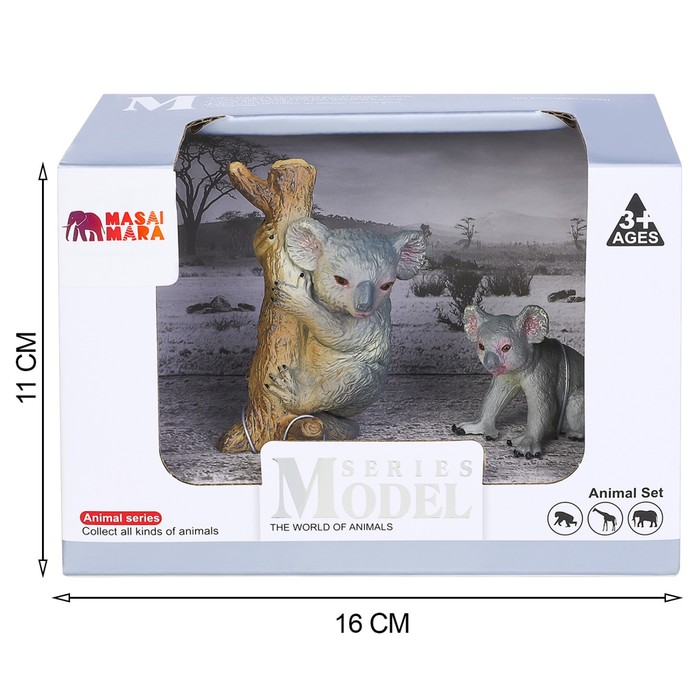 фото Набор фигурок «мир диких животных: семья коал», 2 фигурки masai mara