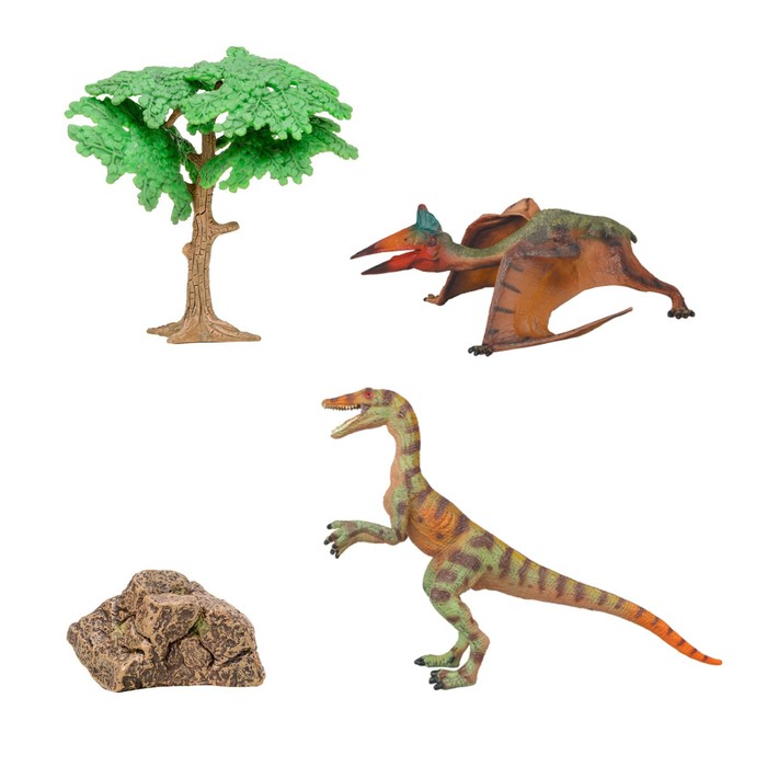 Набор фигурок «Мир динозавров», 4 фигурки