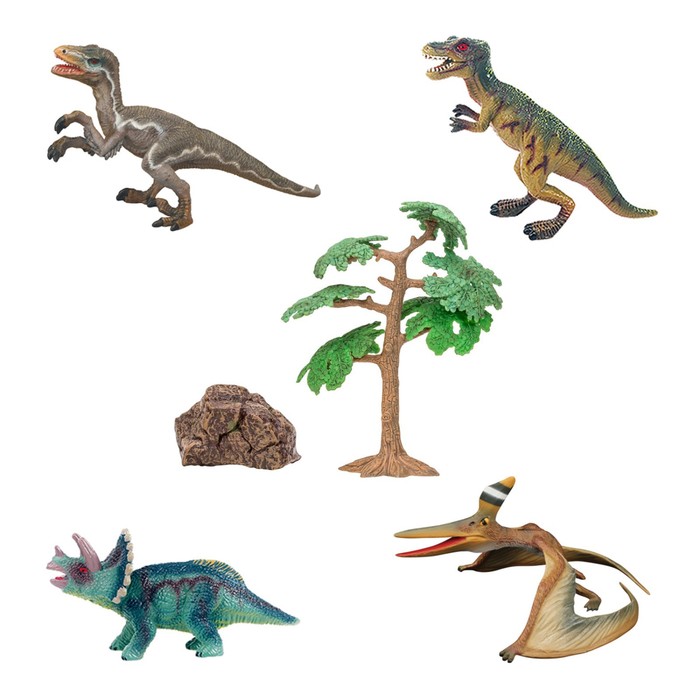 Набор фигурок «Мир динозавров», 6 фигурок набор фигурок мир динозавров artyk