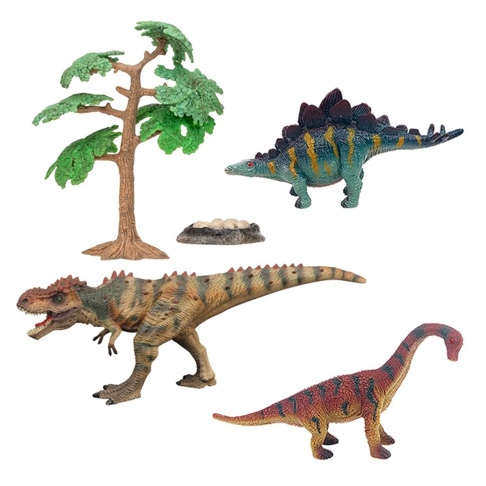 Набор фигурок «Мир динозавров», 5 фигурок набор фигурок мир динозавров 7 предметов со скалой