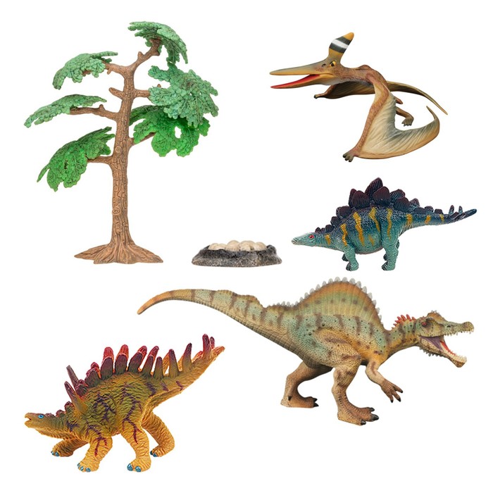 Набор фигурок «Мир динозавров», 6 фигурок набор животных мир динозавров 6 фигурок карта