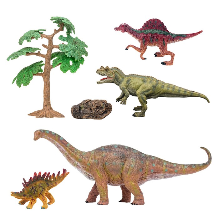 Набор фигурок «Мир динозавров», 6 фигурок набор животных мир динозавров 6 фигурок карта