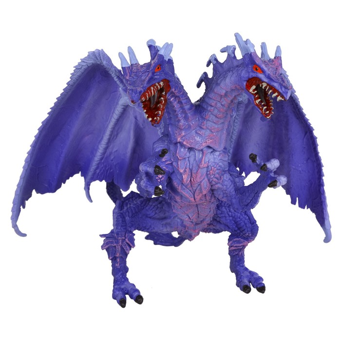 Фигурки «Мир драконов: синий двуглавый дракон» фигурка мир драконов двухглавый дракон фиолетовый mm217 095