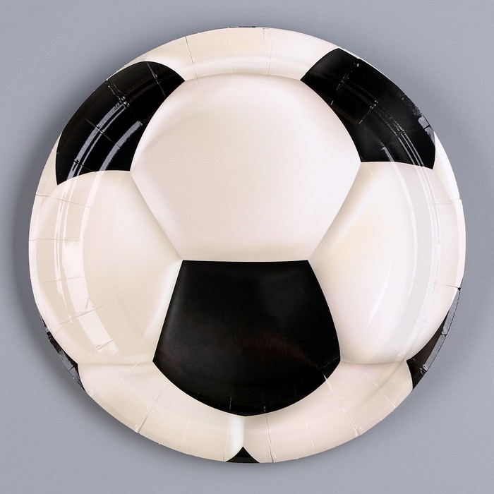 Тарелка бумажная «Футбол», набор 6 шт. тарелка бумажная новогодняя ёлочка набор 6 шт