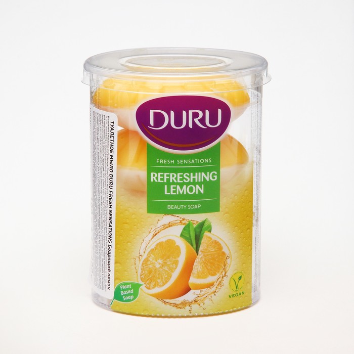 

Туалетное мыло DURU FRSH SN, Бодрящий лимон, 4*100 гр