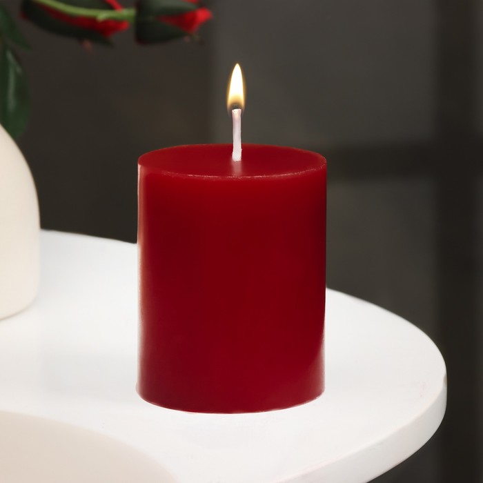 Свеча-цилиндр ароматическая Вишня, 6х7,5 см свеча цилиндр ароматическая вишня 6х15 см