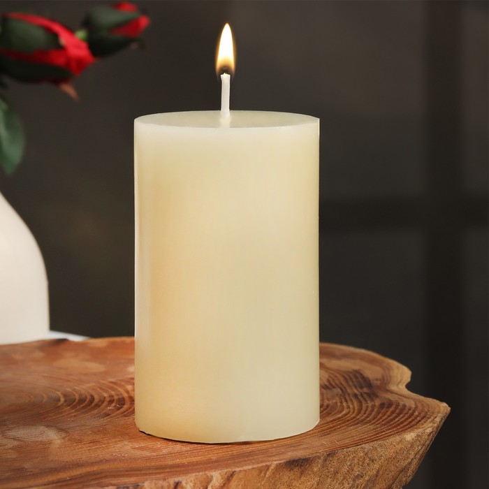 Свеча-цилиндр ароматическая Гардения жасминовидная, 6х10 см свеча призма 6х10 см белый