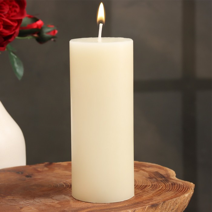 Свеча-цилиндр ароматическая Гардения жасминовидная, 6х15 см