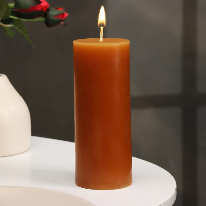 Свеча-цилиндр ароматическая Лаванда и цитрус, 6х15 см