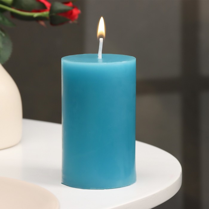 Свеча-цилиндр ароматическая Черника, 6х10 см свеча призма 6х10 см белый