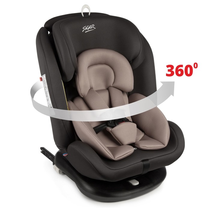 

Автокресло детское Siger «Престиж», Isofix, группа 0+/ 1/2/3, цвет мокко