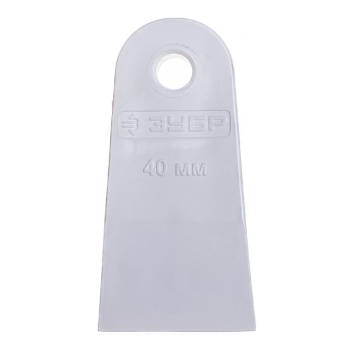 Шпатель ЗУБР Мастер 1016-40_z01, резиновый, белый, 40 мм