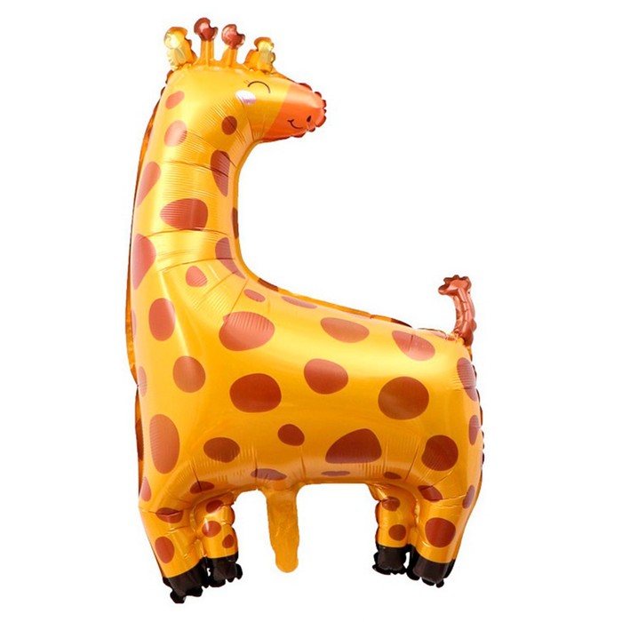 Шар фольгированный 25 «Жираф» ходячее животное гелиевый шар жираф собака динозавр фольгированный шар сафари джунгли день рождения детская игрушка