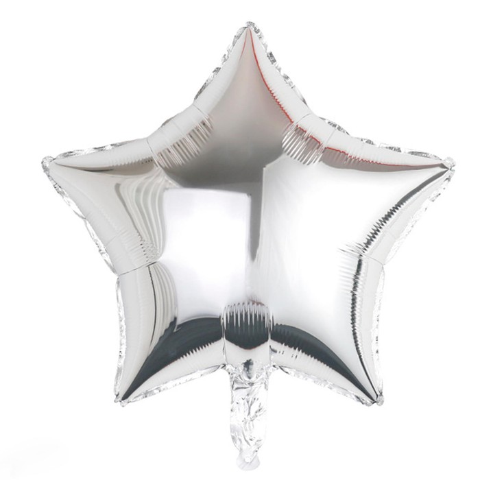 Шар фольгированный 18 «Звезда - серебро» страна карнавалия набор шар фольгированный 18 звезда голография серебро 5 шт