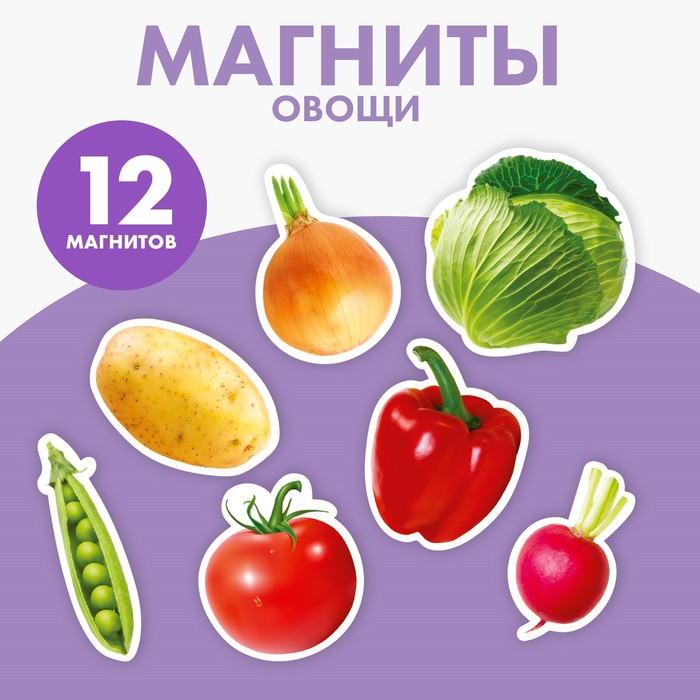 цена Магнитная игра «‎Овощи»‎