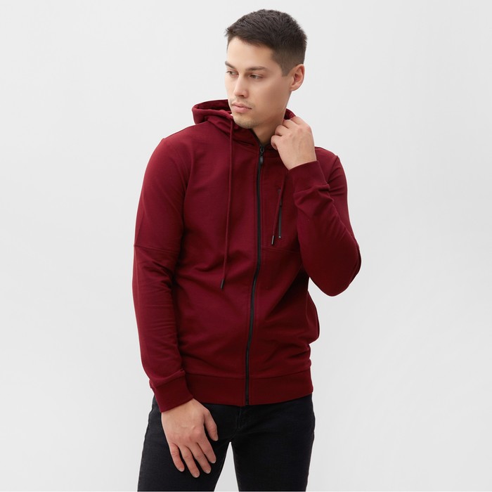 

Толстовка мужская, цвет бордовый, размер 56 (3XL)