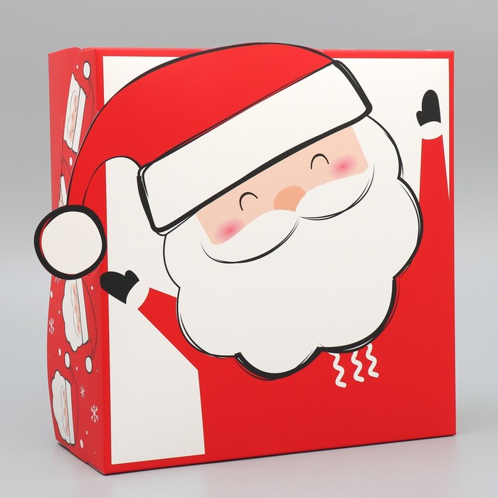 Коробка складная «Дед Мороз», 25 х 25 х 10 см коробка складная единорог 25 х 25 х 10 см
