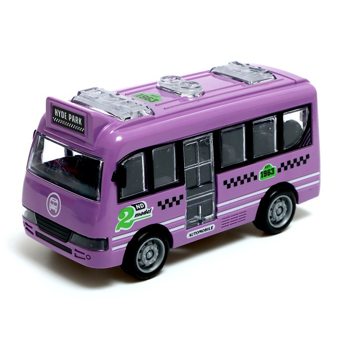 Автобус инерционный «Пассажирский», МИКС автобус инерционный городской цвета микс