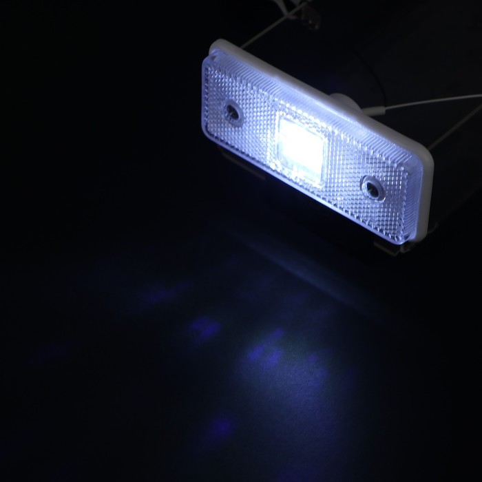 фото Фонарь габаритный с кронштейном, белый, led, 12 х 3 х 7,7 см, с контуром, 2329w