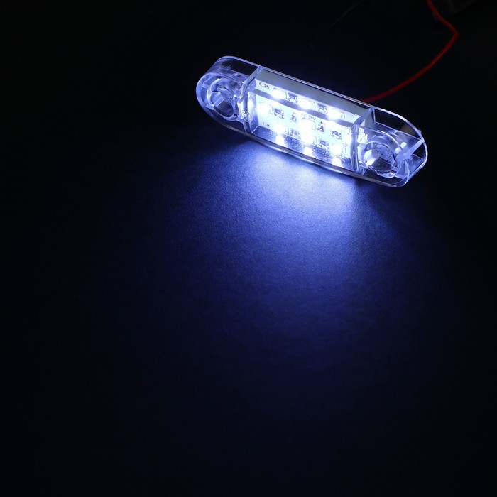 

Фонарь габаритный 9-ти диодный LED, белый, 12 - 24 В, 85 мм, 4364