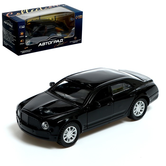 

Машина металлическая Limo, 1:32, инерция, свет и звук, цвет чёрный