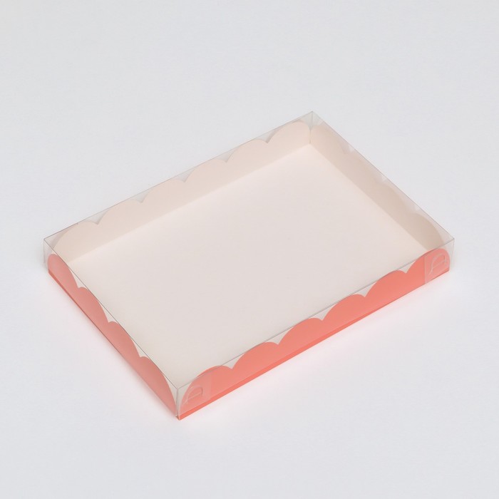 Коробочка для печенья, розовый, 22 х 15 х 3 см коробочка для печенья крафт 22 х 15 х 3 см