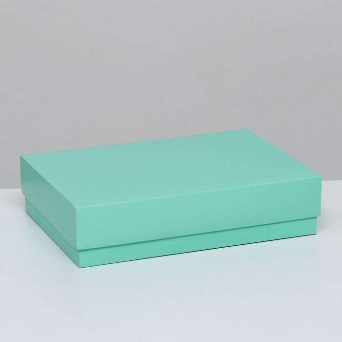 Коробка складная, мятная, 21 х 15 х 5 см коробка складная белая 21 х 21 х 21 см