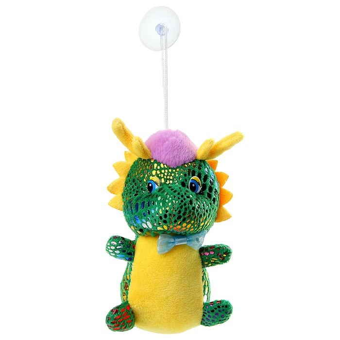 Мягкая игрушка «Дракоша» на присоске, 12 см, цвет МИКС