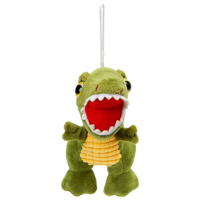 Мягкая игрушка «Динозавр» на подвесе, 14 см, цвет МИКС мягкая игрушка тигрёнок с цветком 8 см на подвесе цвета микс