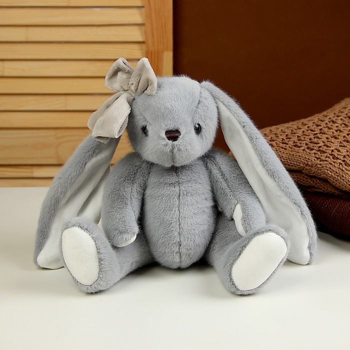 Мягкая игрушка «Зайка», 23 см, цвет серый