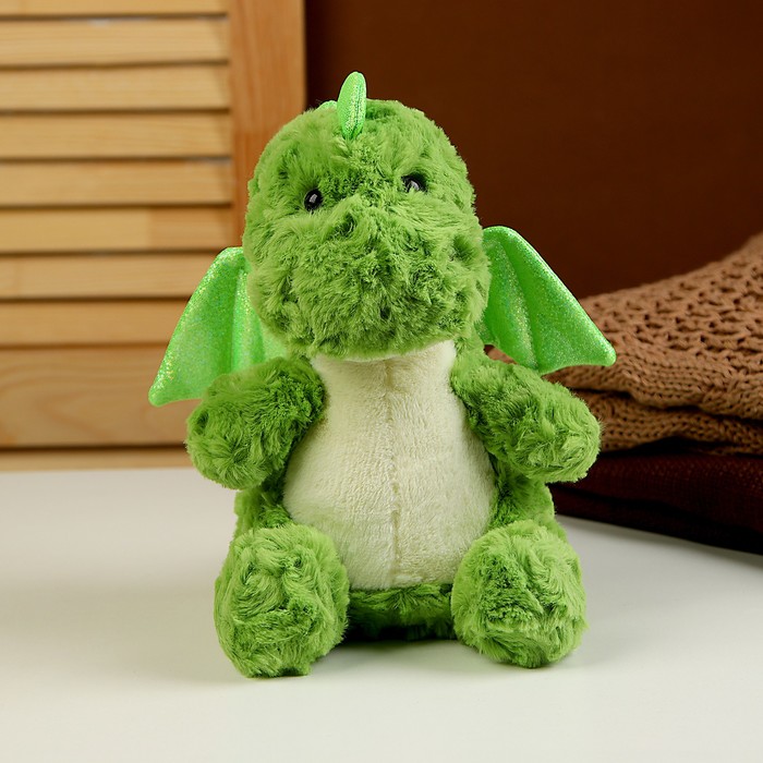 Мягкая игрушка «Дракон», 23 см, цвет зелёный