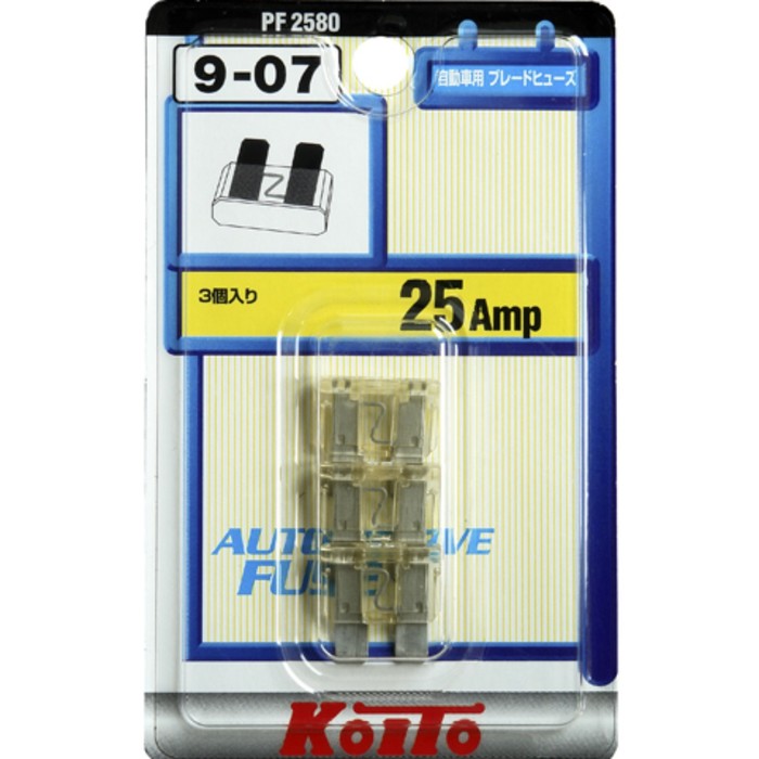 

Предохранители Koito, 3 шт., 25А