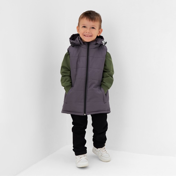 

Жилет детский, цвет серый, рост 116 см