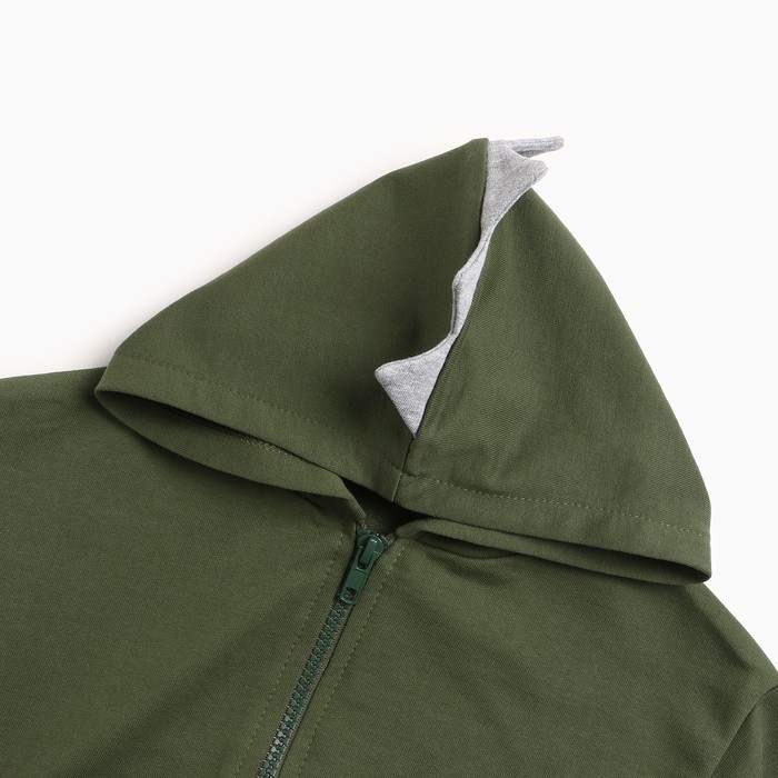 фото Толстовка для мальчика, цвет хаки, рост 92 см basia