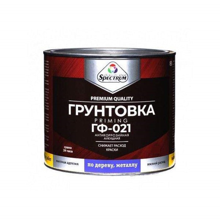 

Грунт по металлу ГФ-021 SPECTRUM серый 1,8кг
