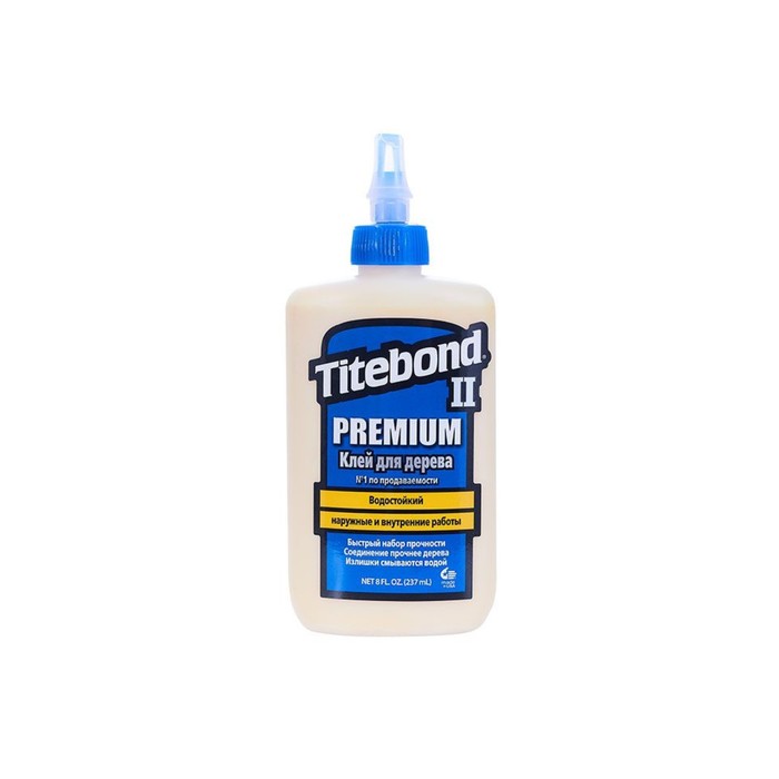 

Клей Titebond столярный влагостойкий Premium Wood Glue 237мл