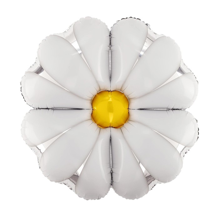 цена Шар фольгированный 35 «Белая хризантема»