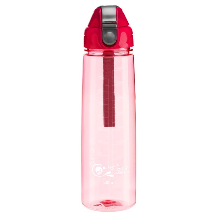 Бутылка для воды, 800 мл, Айви, розовая