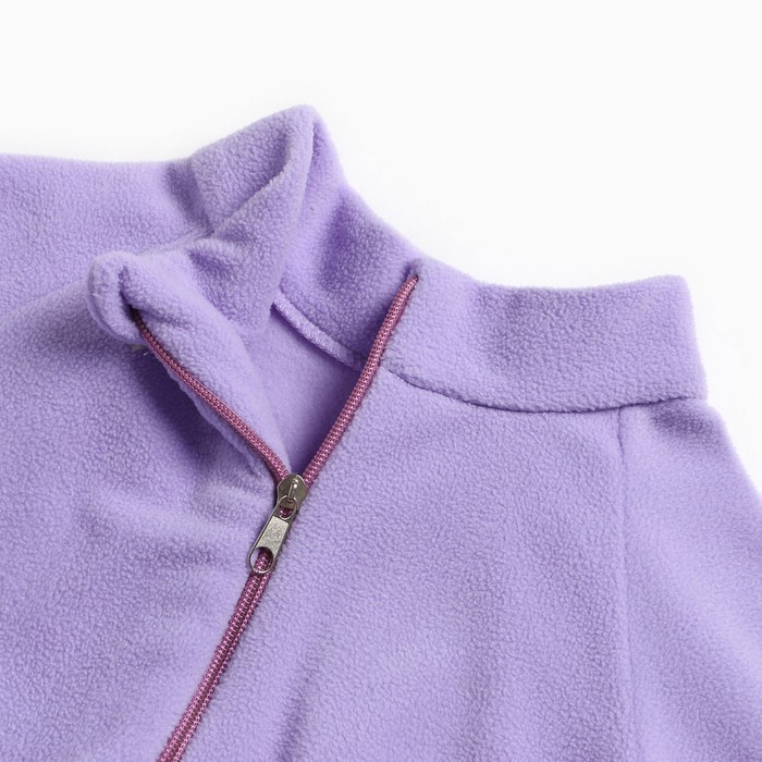 фото Комбинезон для девочки, цвет сиреневый, рост 98-104 см семицвет-тики