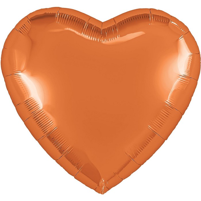 Шар фольгированный 19 сердце Папайя шар фольгированный 19 секретики сердце
